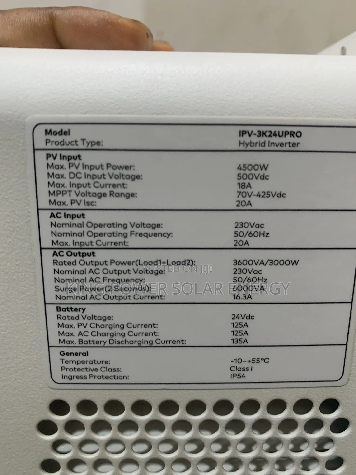 Itel 3kva/24v Hybrid Inverter