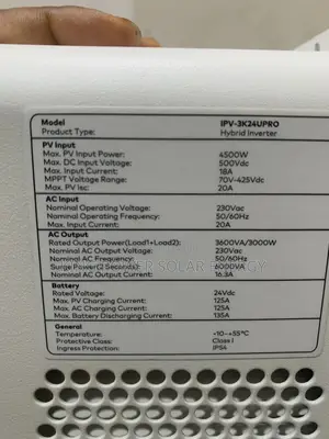 Itel 3kva/24v Hybrid Inverter