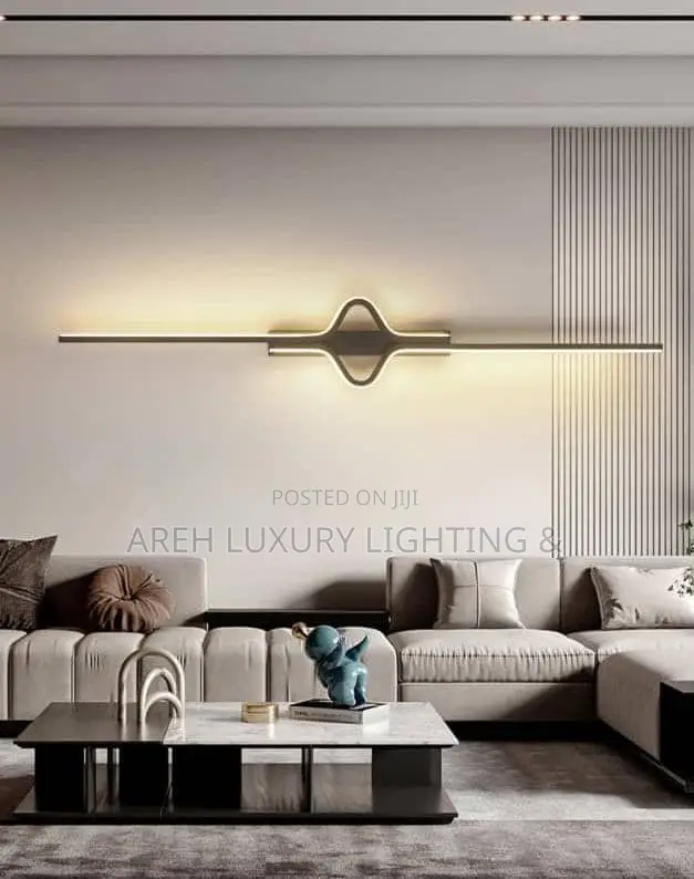 Modern Minimalist Led Wall Lamp Black White Gold Wall Light Home