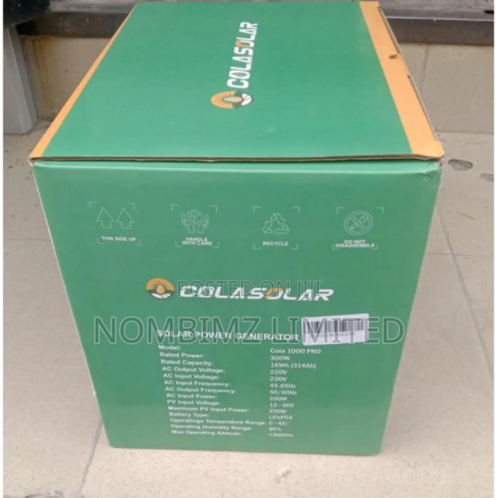 Colasolar 1kwh Pro Cola Solar Generator
