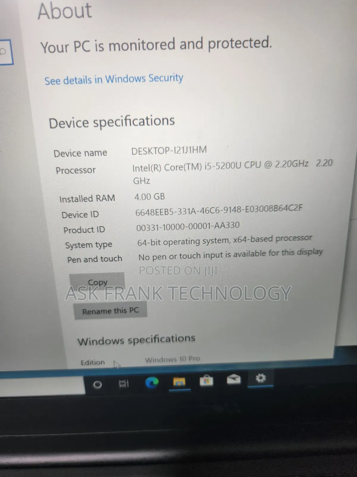 Laptop Dell XPS 13 4GB Intel Core i5 SSD 128GB