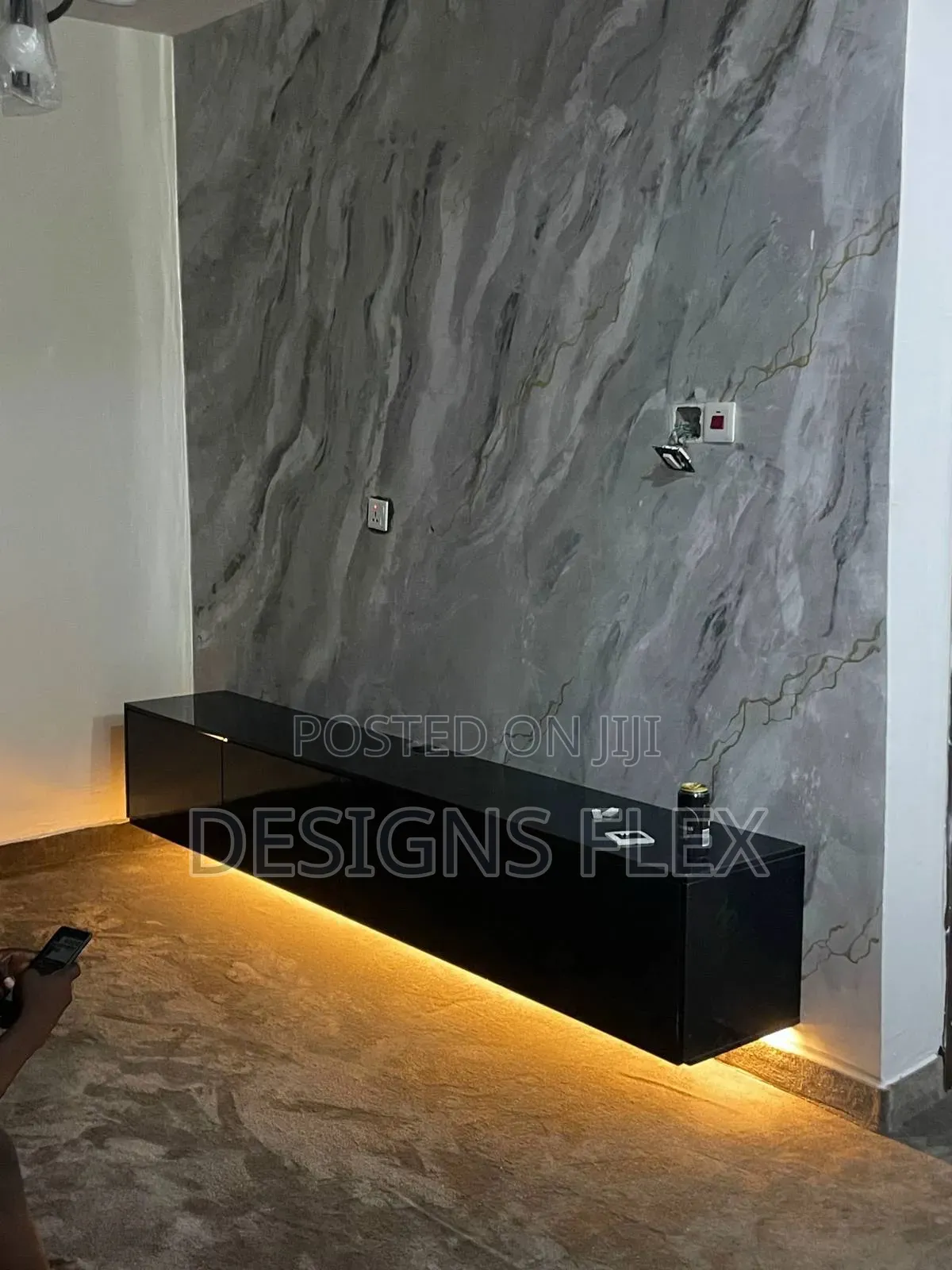 Led Light Tv Console Installation