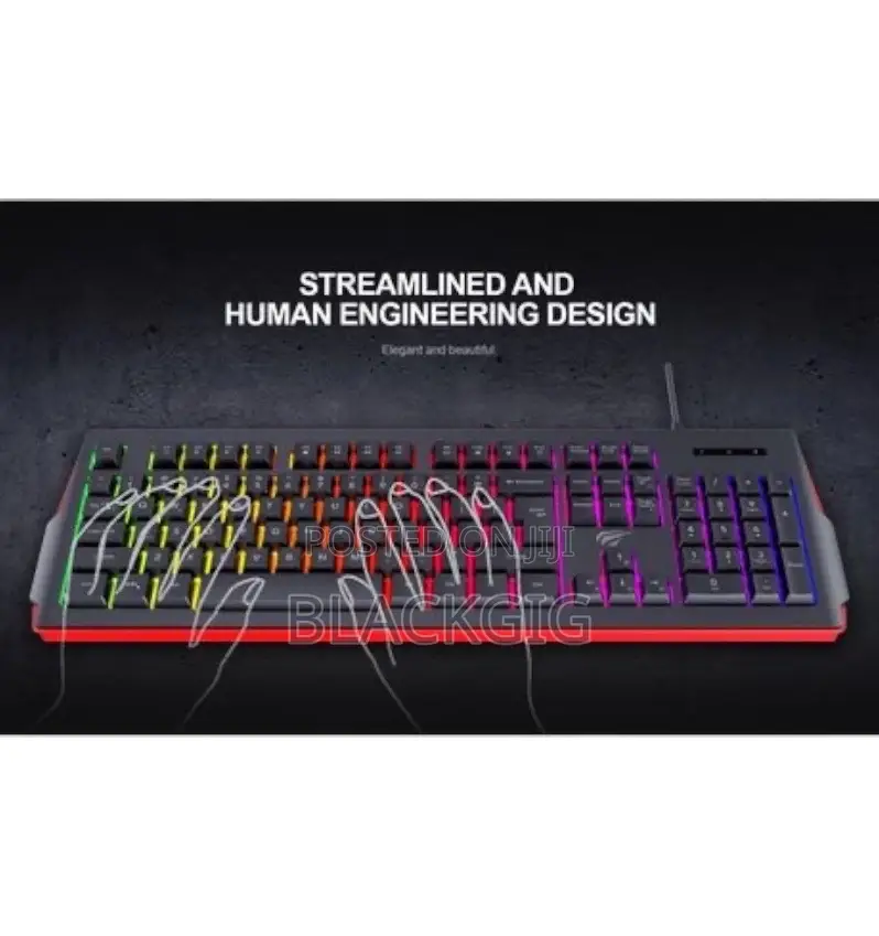 Gaming Keyboard RGB Wired Gamer Full Key Pc
