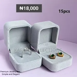 Grey Portable Jewelry Box - 15pieces