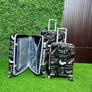 Stylish Printed Hard Shell Travel Suitcase With Spinner Wheels