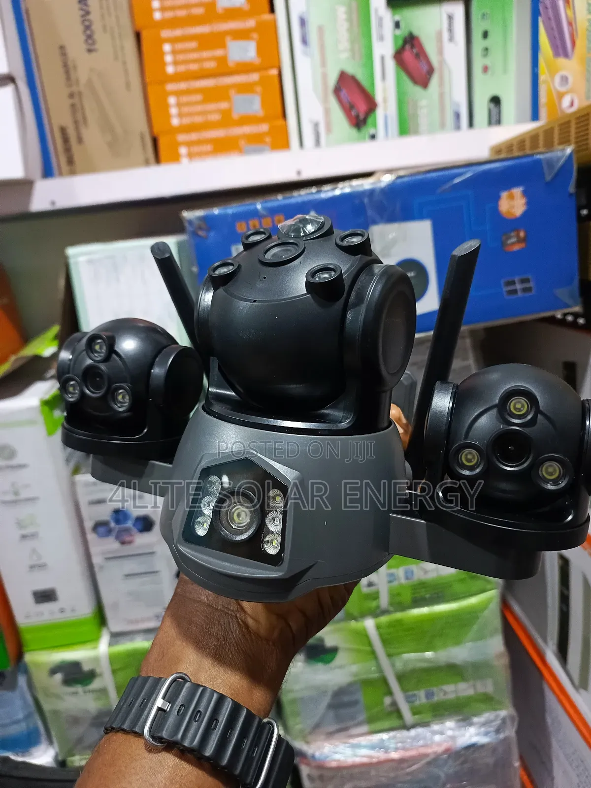 Ptz 360 4lens Solar Camera