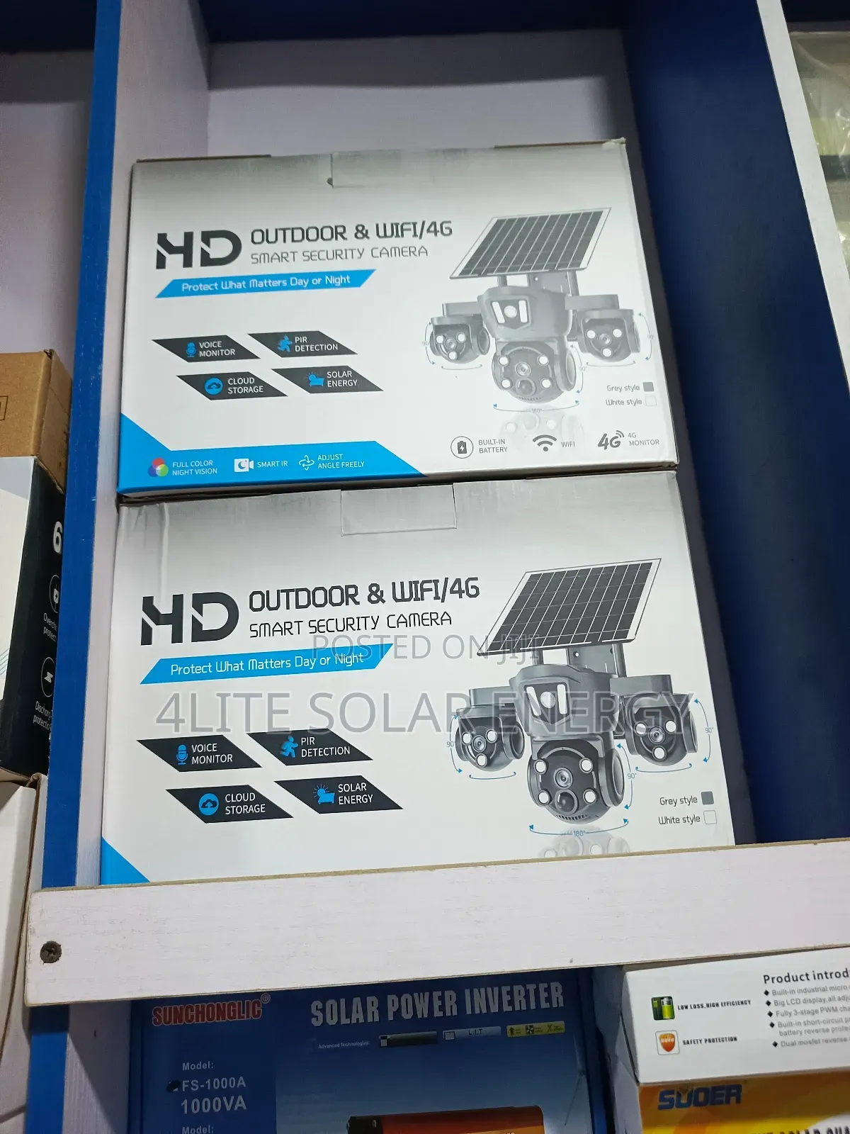 Ptz 360 4lens Solar Camera