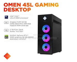 New Desktop Computer HP Omen 40L 64GB Intel Core Ultra 9 SSD 2T