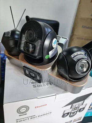 V380 All 3lens Rotateable Solar Camera Smart Ai Camera