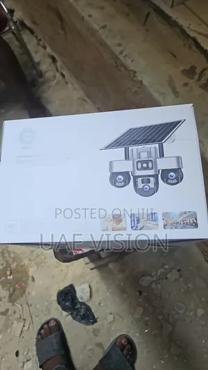 V380 All 3lens Rotateable Solar Camera Smart Ai Camera