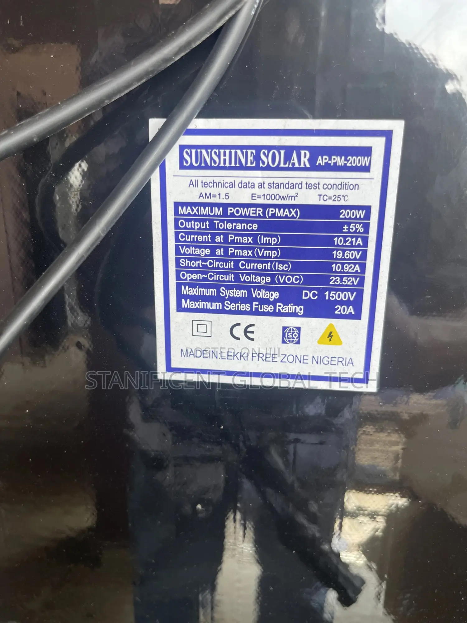 Sunshine 200watts Solar Panel