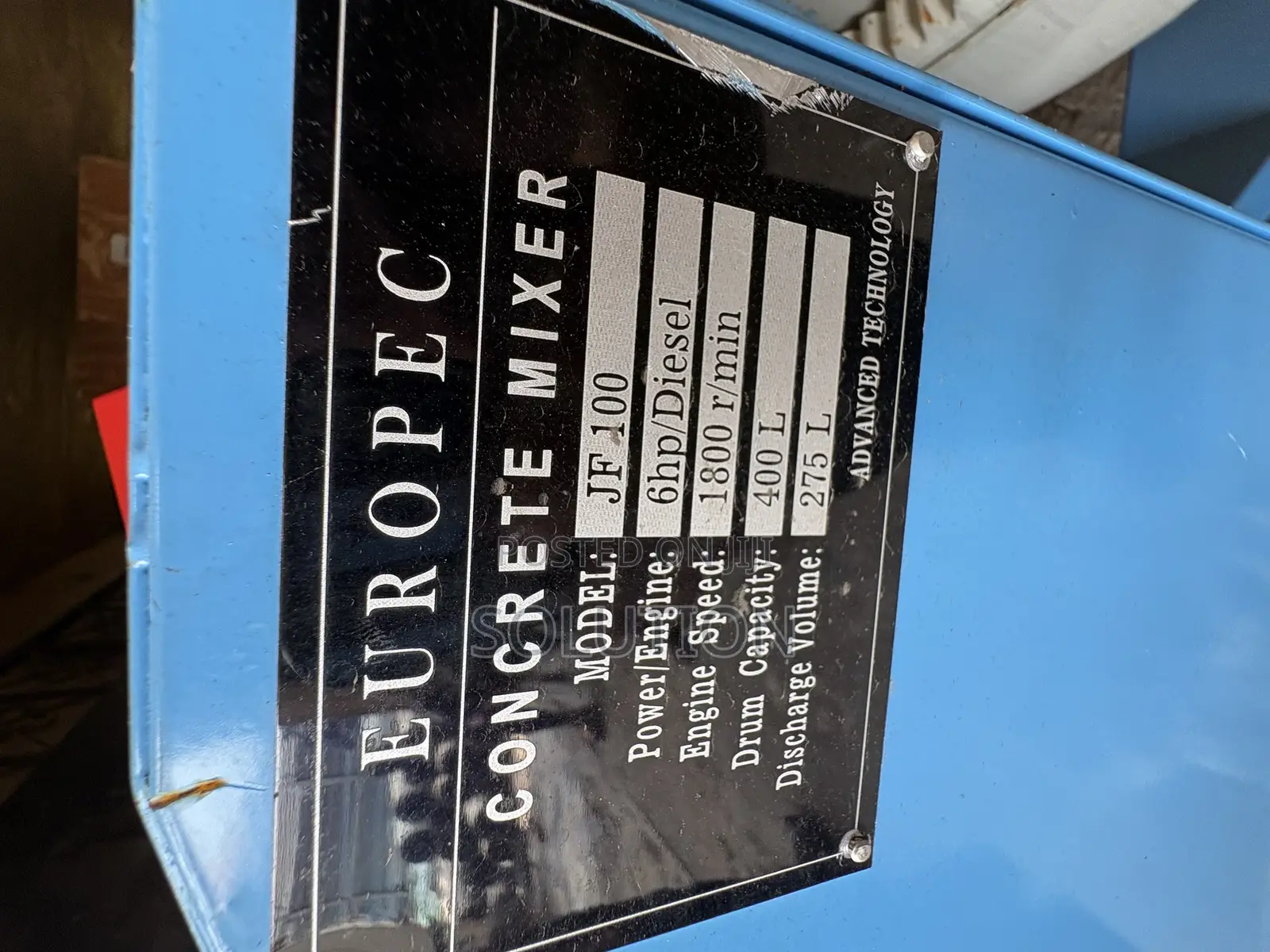 Portable Concrete Mixer 400litters