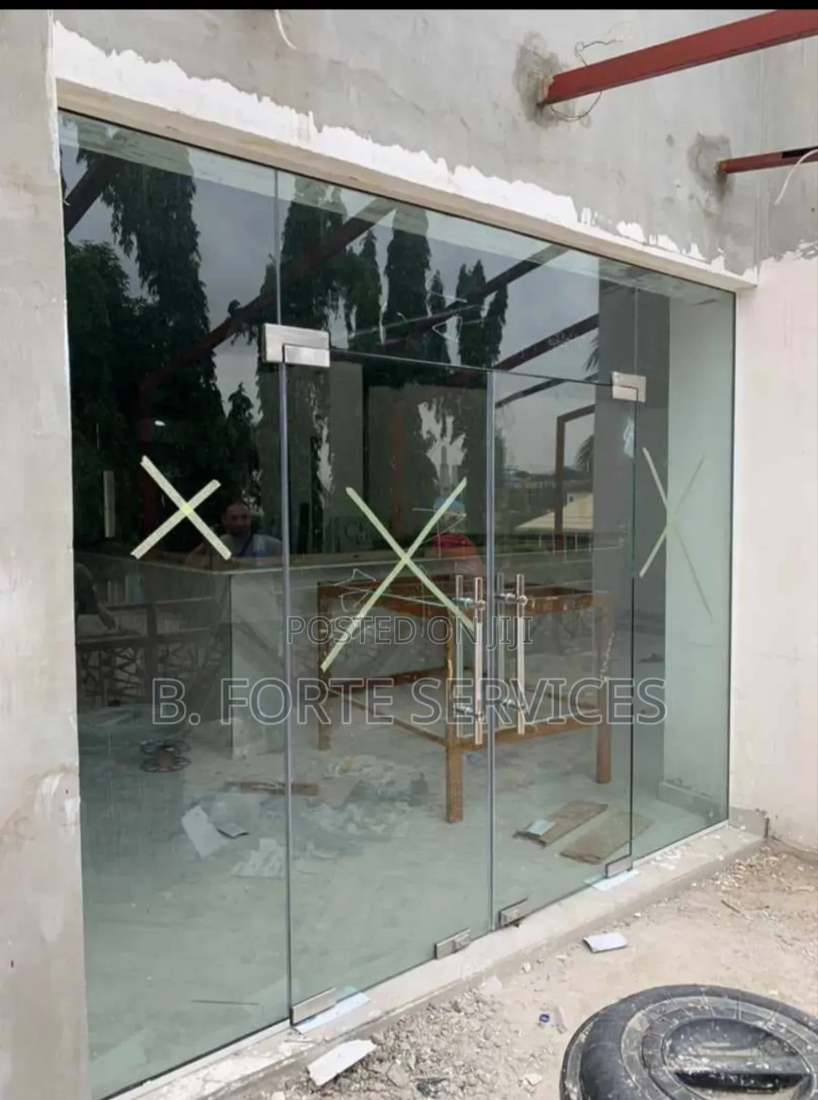 Classic Dual-Panel Glass Door