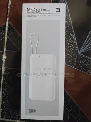 Xiaomi 33w 20,000mah Power Bank With Integrated Cable