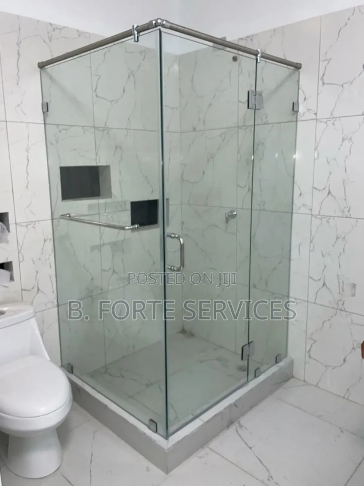 L-Shape Bathroom Cubicle