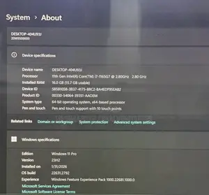 Laptop Lenovo ThinkPad X13 Gen 2 16GB Intel Core i7 SSD 512GB