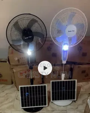 18" SOLAR Rechargeable Standing Fan
