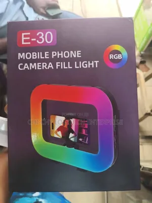 E-30 RGB Mobile Phone Camera Fill Light With Adjustable Colors