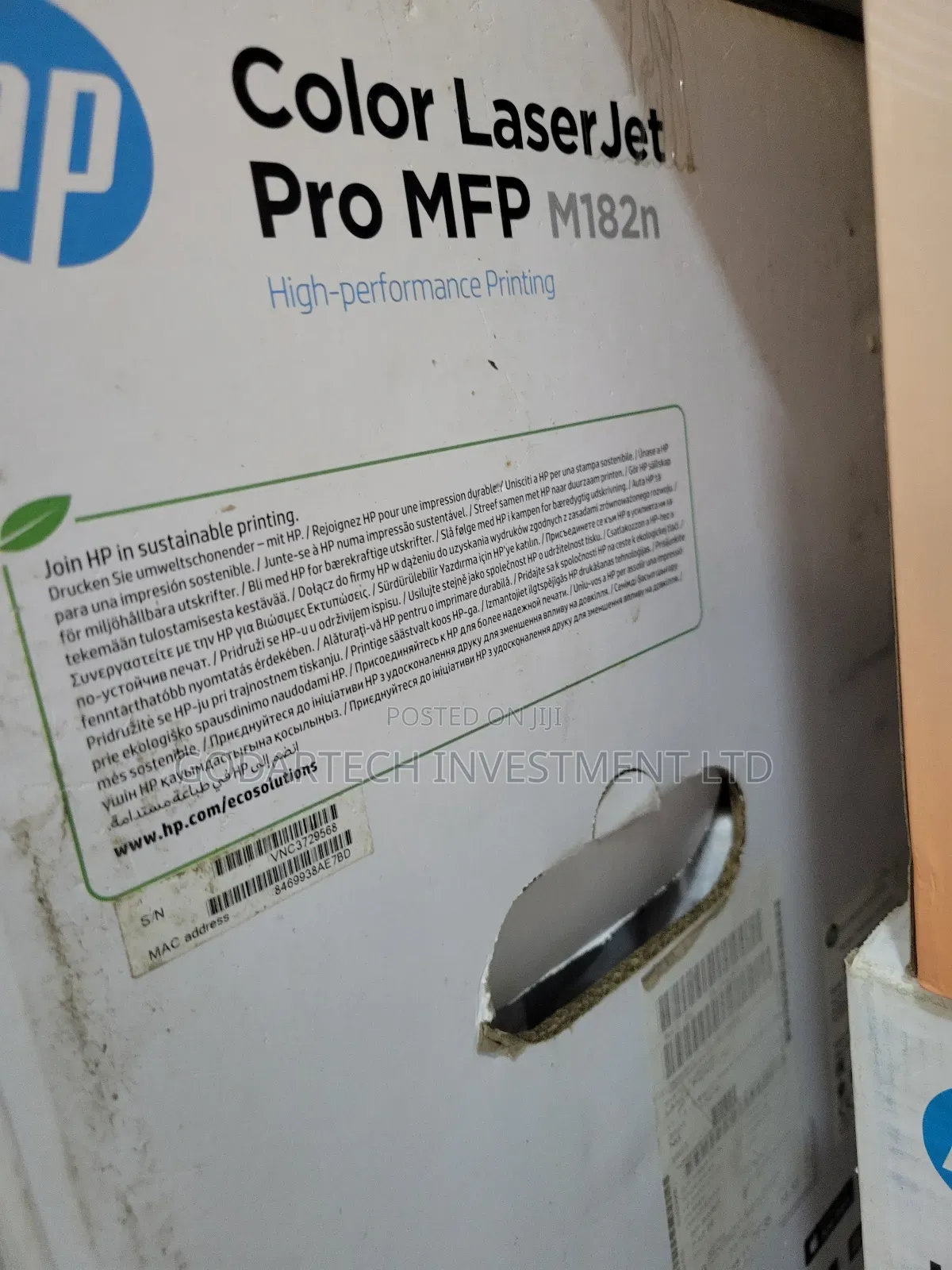 Hp Laserjet Color Printer 182n