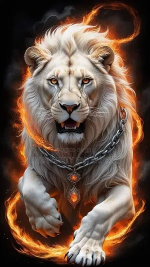 Fiery White Lion