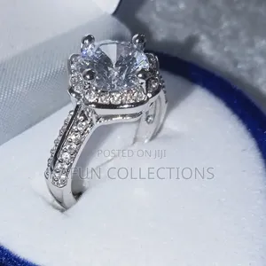 Non-Fading Solid Zirconia Adjustable Proposal Ring