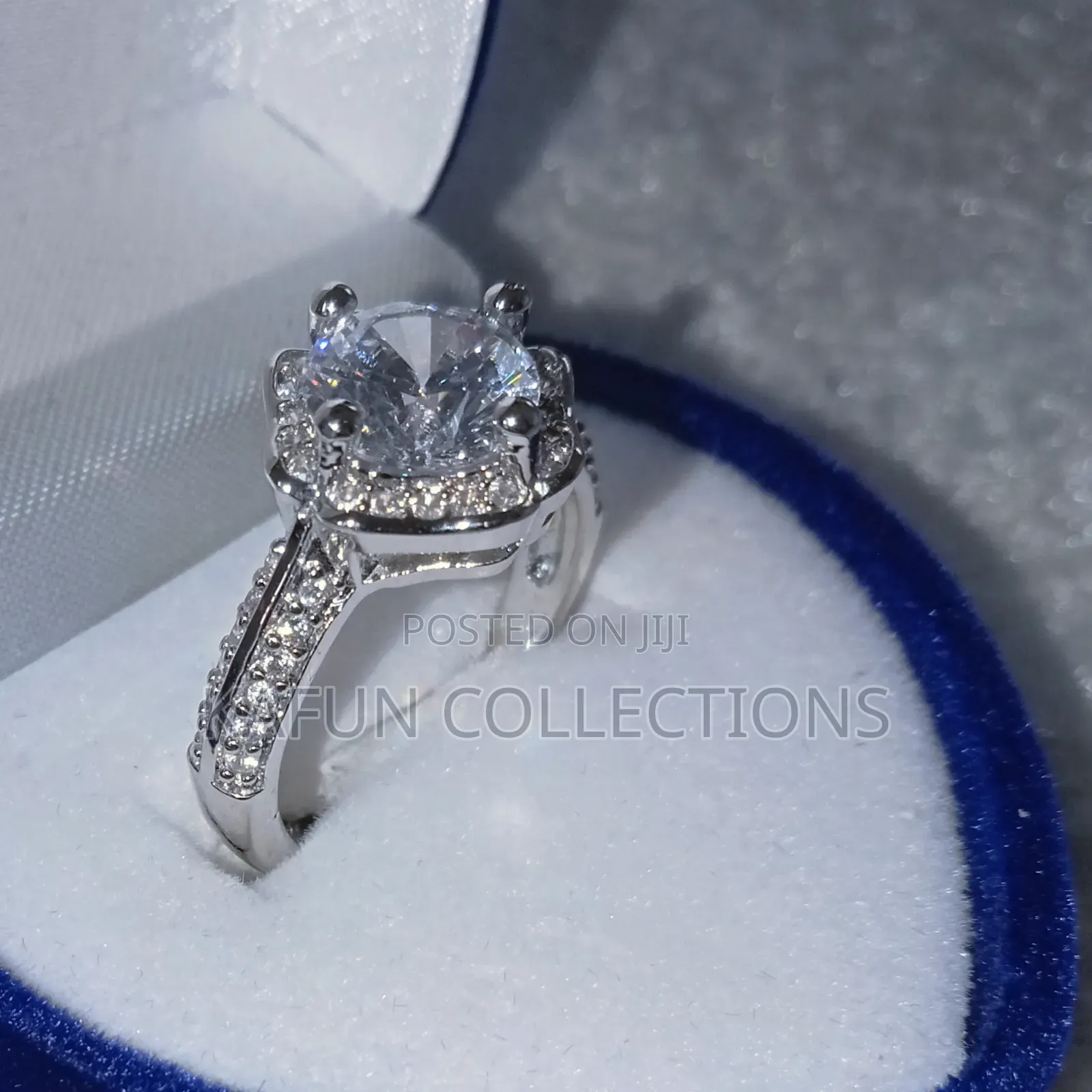 Non-Fading Solid Zirconia Adjustable Proposal Ring