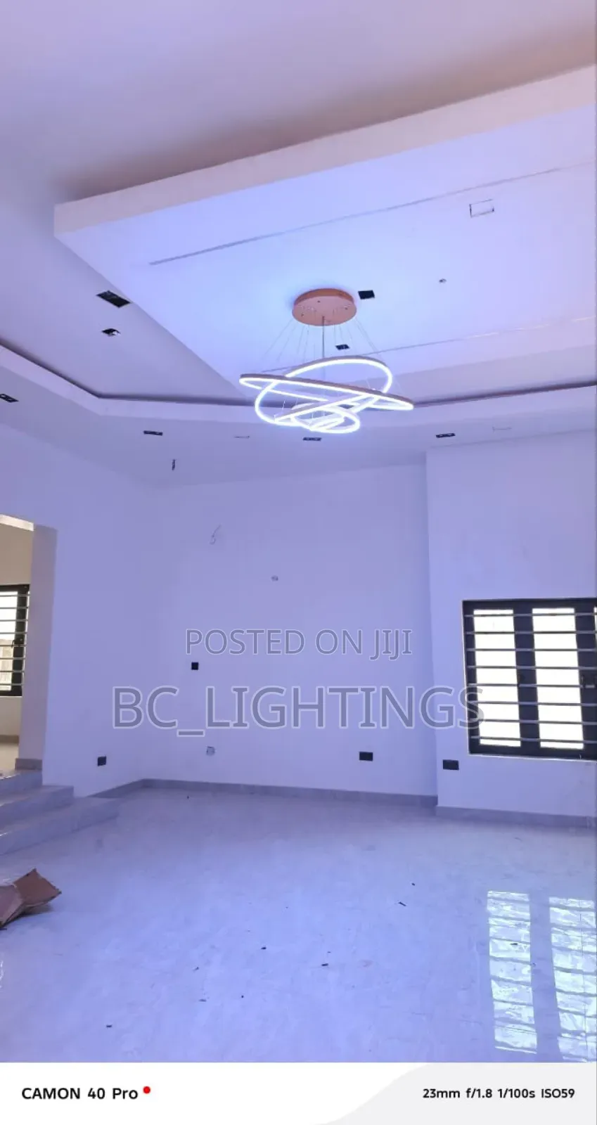 Modern Luxury Led 5 Ring Chandelier Light