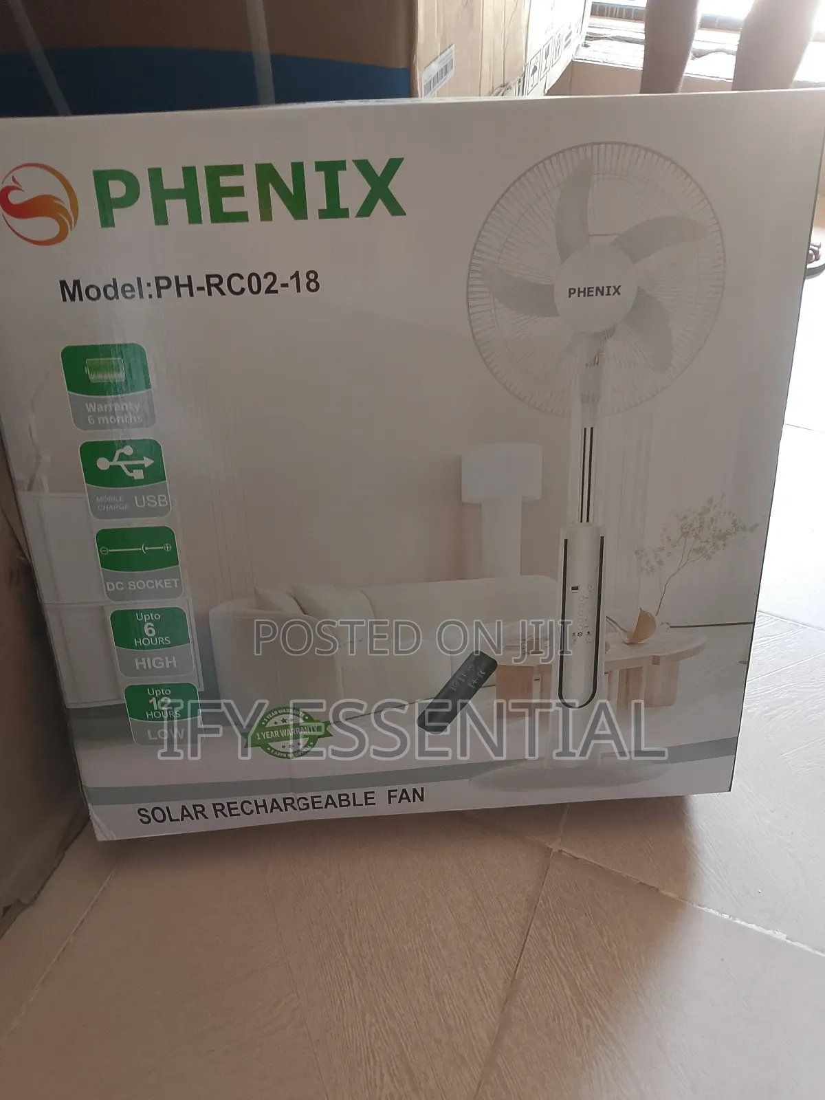 Solar Standing Fan