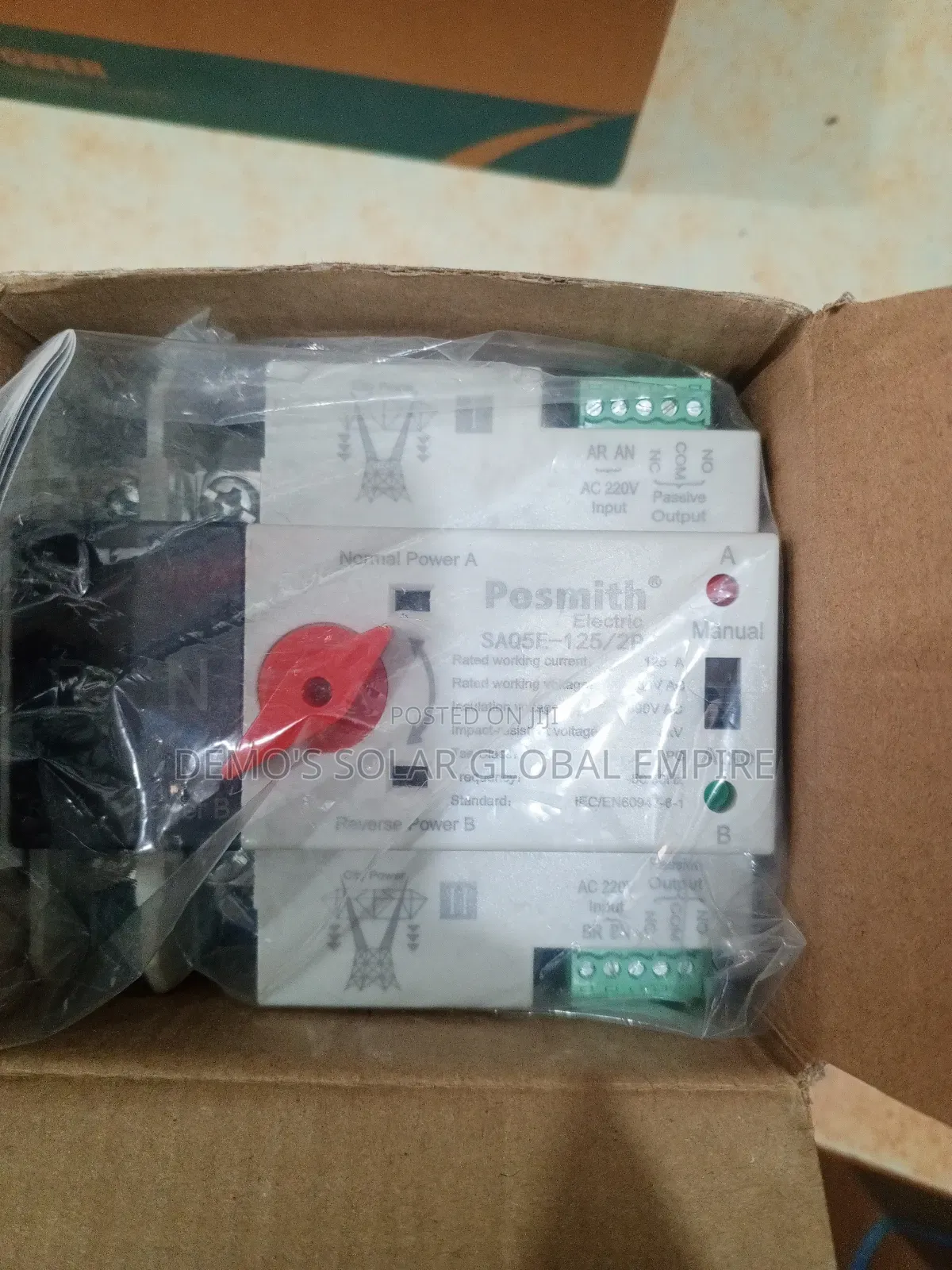 Automatic Changeover 2poles 63a