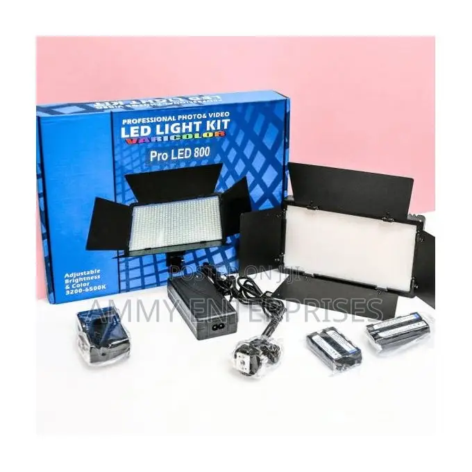Led Lighting Pro Led 800 Varicolor Photography Video Light Kit