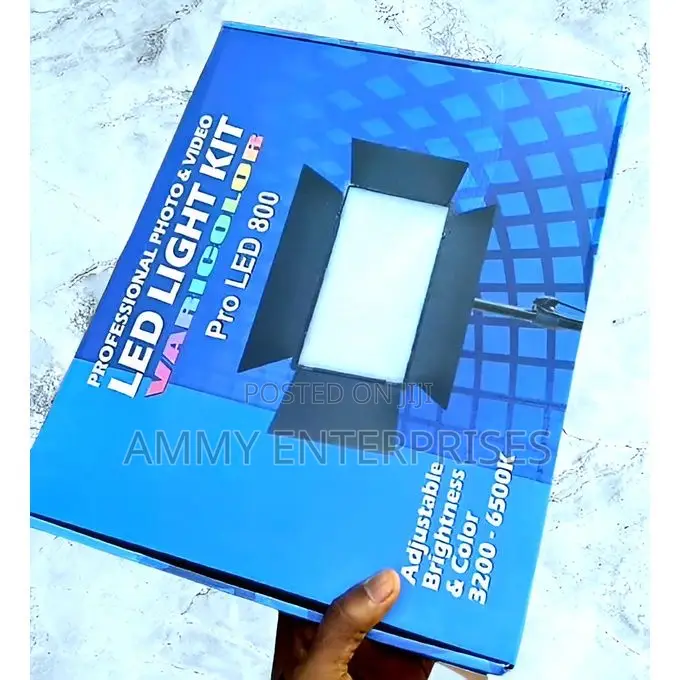 Led Lighting Pro Led 800 Varicolor Photography Video Light Kit