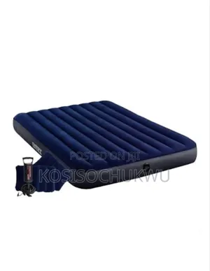 Intex Inflatable Queen Size Air Mattress With Two Small Pillow