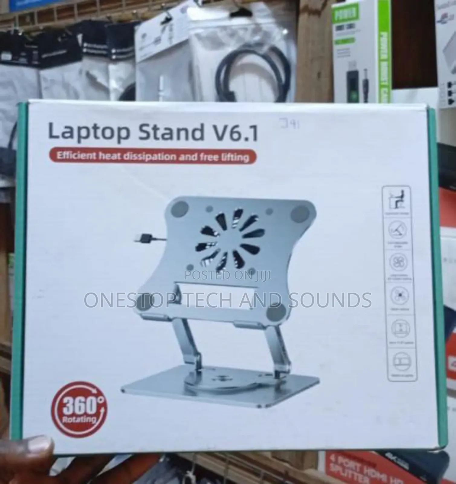 J41 Professional Laptop Stand With Integrated Cooling Fan