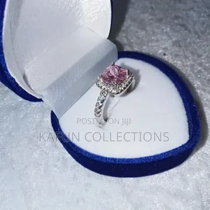 Pink Stoned Adjustable Proposal Ring