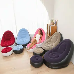 2in1 Inflatable Sofa With Foot Rest