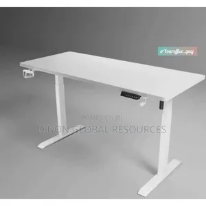 White Adjustable Table