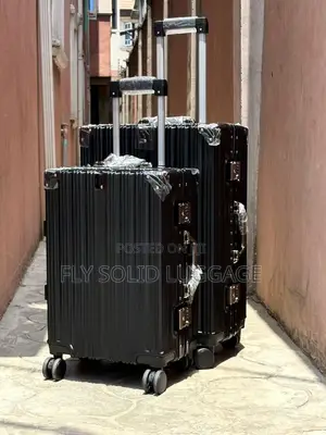 Luxury Solid Aluminum Luggage Set of 2 Traveling Box