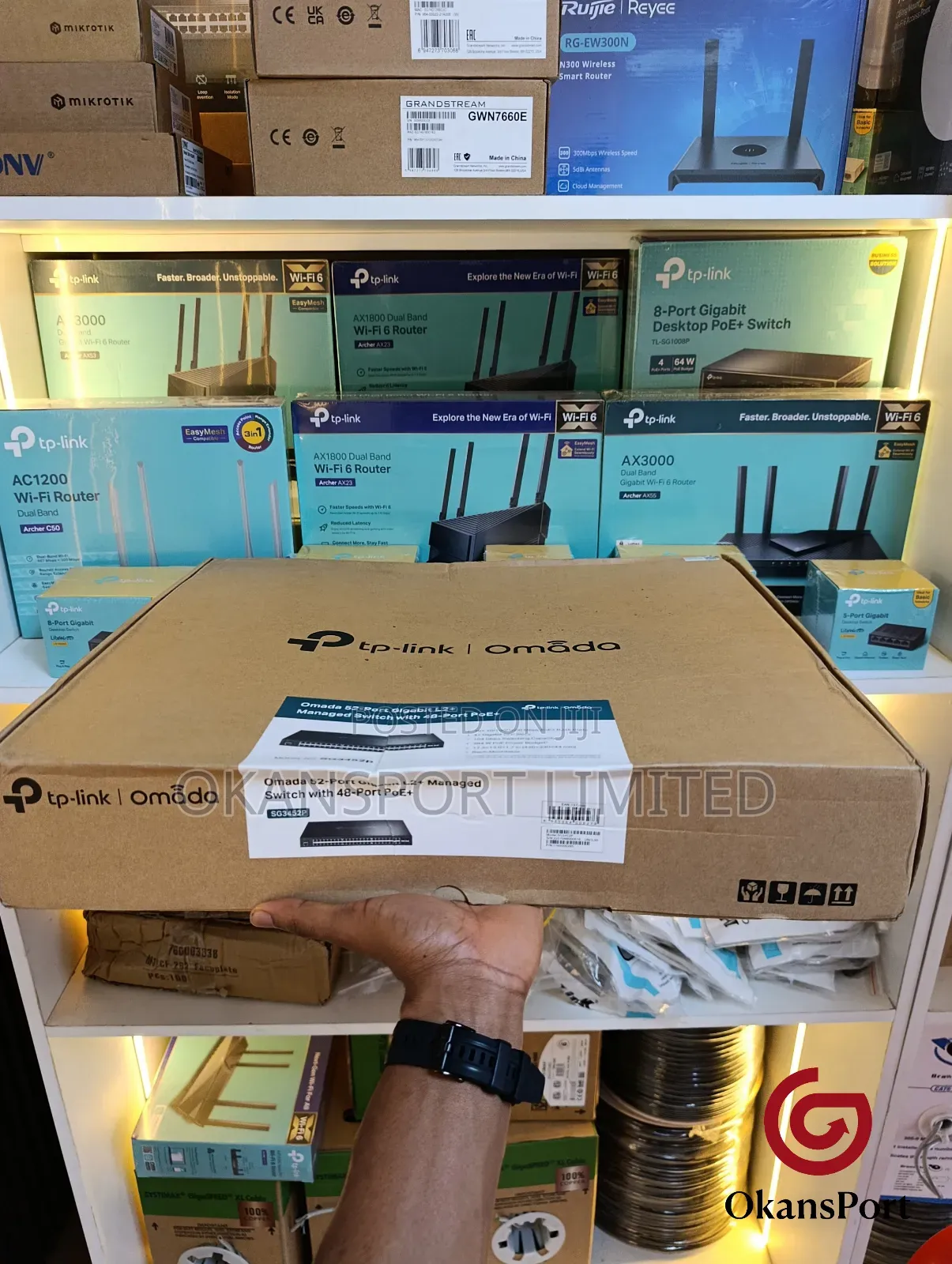 Tp-Link 48 Port Gigabit Poe+ Switch 52port Tl-Sg3452p Sg3452mp Sg3452x