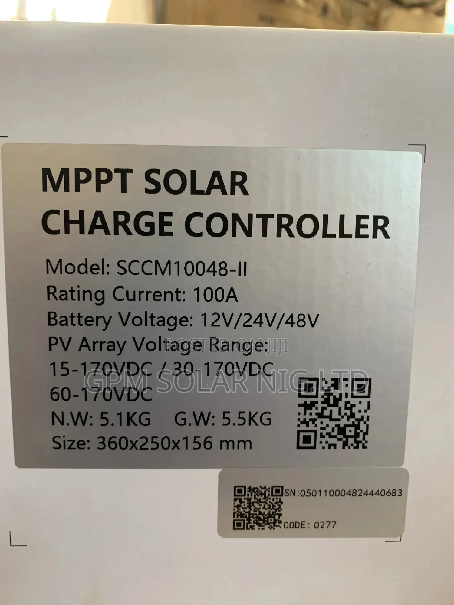 100amps Charger Controller
