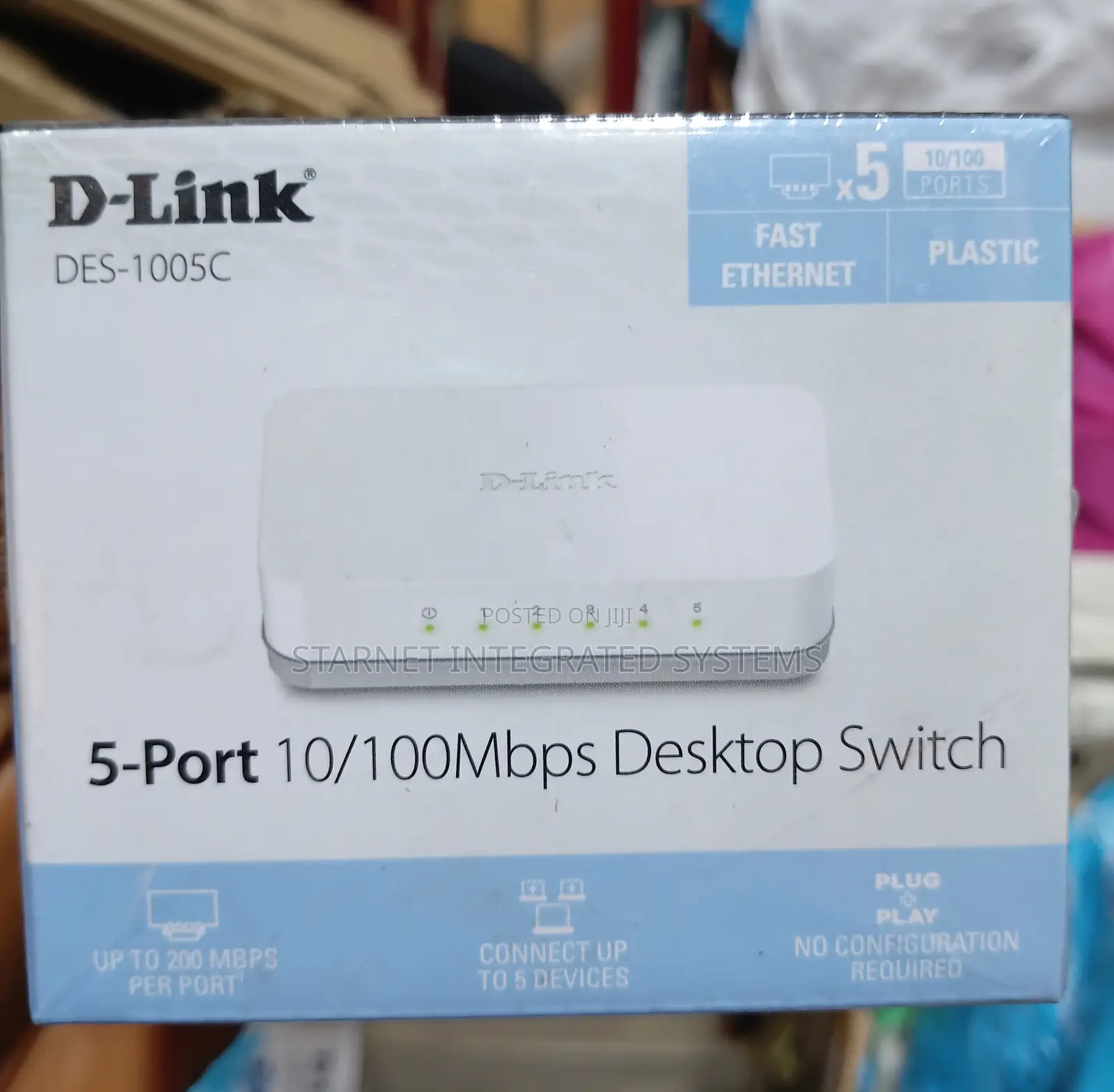 D-Link 5 Port 10/100 Network Switch