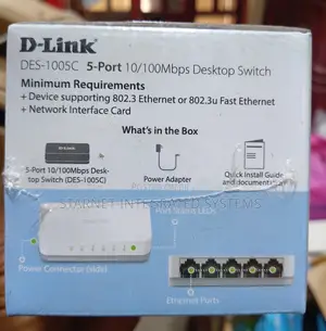 D-Link 5 Port 10/100 Network Switch