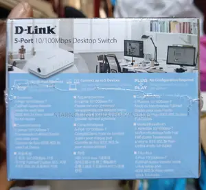 D-Link 5 Port 10/100 Network Switch