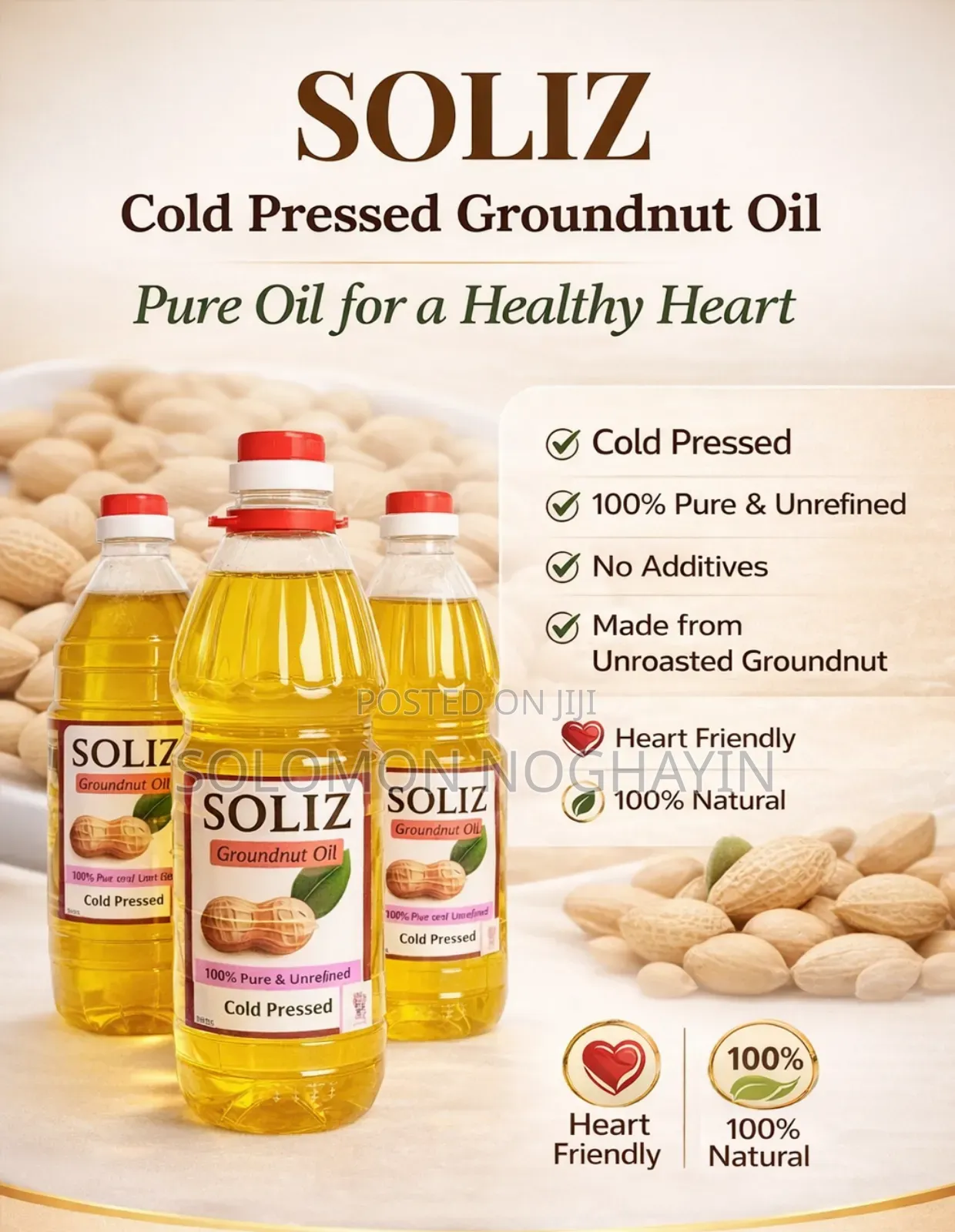 Groundnut Oil (Cold Pressed) 2litres