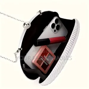 Dazzling Silver Dome Shape Clutch Purse
