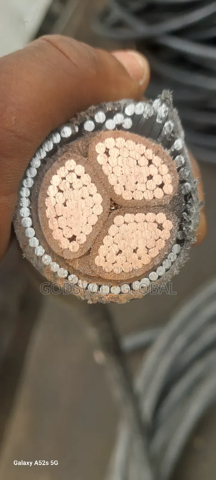 185mmx3core Amoured Cable