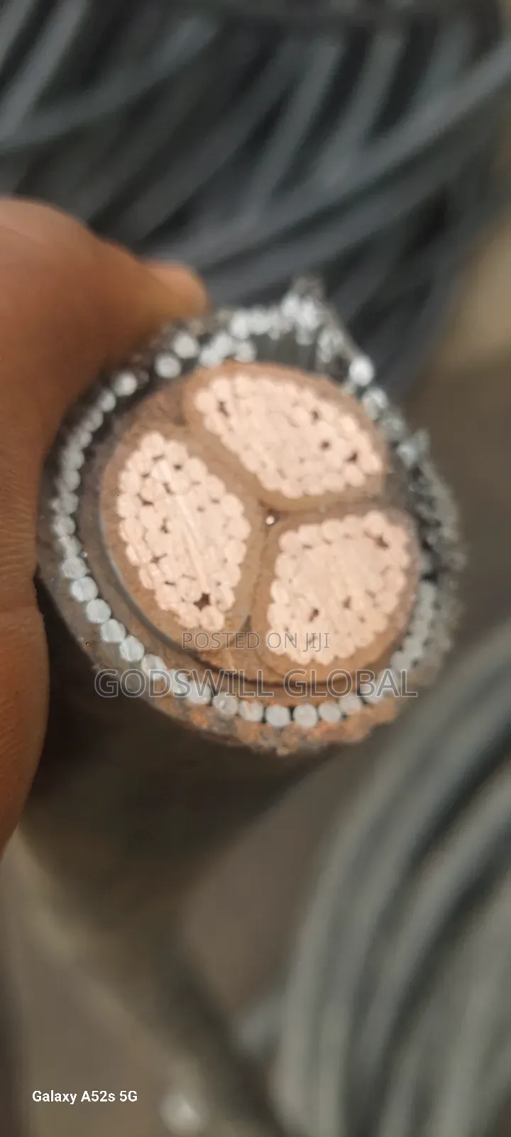 185mmx3core Amoured Cable