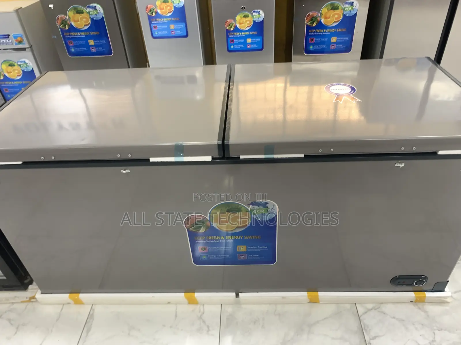 Large Capacity Polystar 600l Chest Freezer Double Door