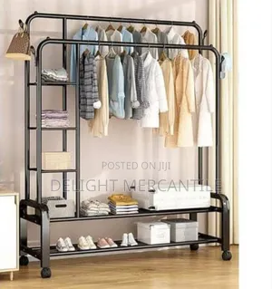 Double Pole Double Layer Cloth Hanger