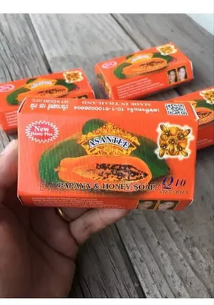 2pcs Asantee Papaya Honey Lightening, Brightening Glowing Soap