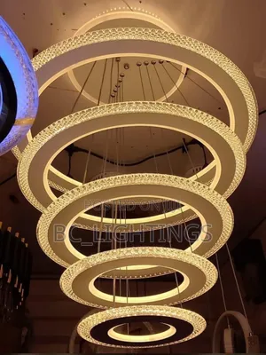 Modern Luxury 5 Ring Chandelier Light